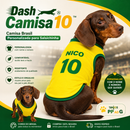 Dash Camisa 10™ - Camisa Brasil Personalizada com Nome do Pet
