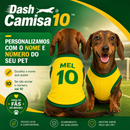 Dash Camisa 10™ - Camisa Brasil Personalizada com Nome do Pet