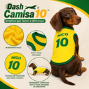 Dash Camisa 10™ - Camisa Brasil Personalizada com Nome do Pet