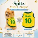 Spitz Mini Craque™ - Camisa Brasil Personalizada para Spitz