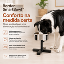 Border SmartBowl™ -  Comedouro Elevado Ajustável para Border Collie