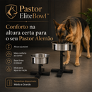 Pastor EliteBowl™ - Comedouro Elevado Ajustável para Pastor Alemão