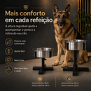 Pastor EliteBowl™ - Comedouro Elevado Ajustável para Pastor Alemão