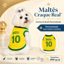 Maltês Craque Real™ - Camisa Brasil Personalizada