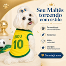 Maltês Craque Real™ - Camisa Brasil Personalizada