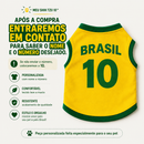 Shih Tzu Camisa 10™ - Camisa Brasil Personalizada com Nome do Pet