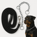 Combo Implacável – Guia Reforçada + Enforcador de Aço para Rottweiler