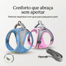 Peitoral Respirável com Guia para Pequenos Pets