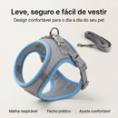 Peitoral Respirável com Guia para Pequenos Pets