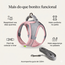Peitoral Respirável com Guia para Pequenos Pets