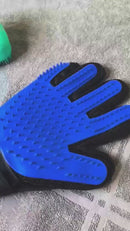 Kit Limpeza Pet PREMIUM – Luva Tira Pelos & Escova Massageadora c/ Dispenser